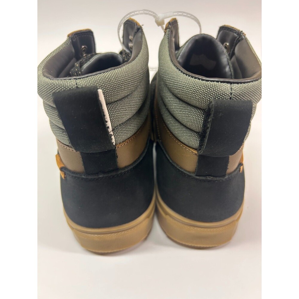 Sanuk Post Up Men's Leather Mid-Cut Sneaker Boots ~ Men's Size 12 View 4